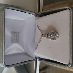 March birthstone necklace 925